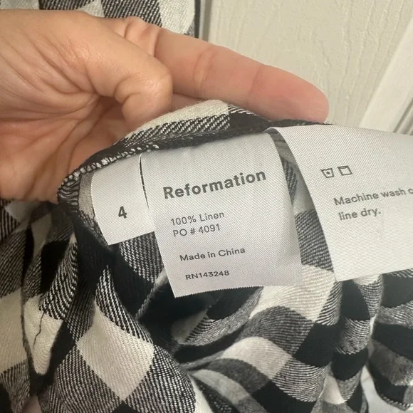 Reformation Gingham print midi dress - Picture 9 of 9